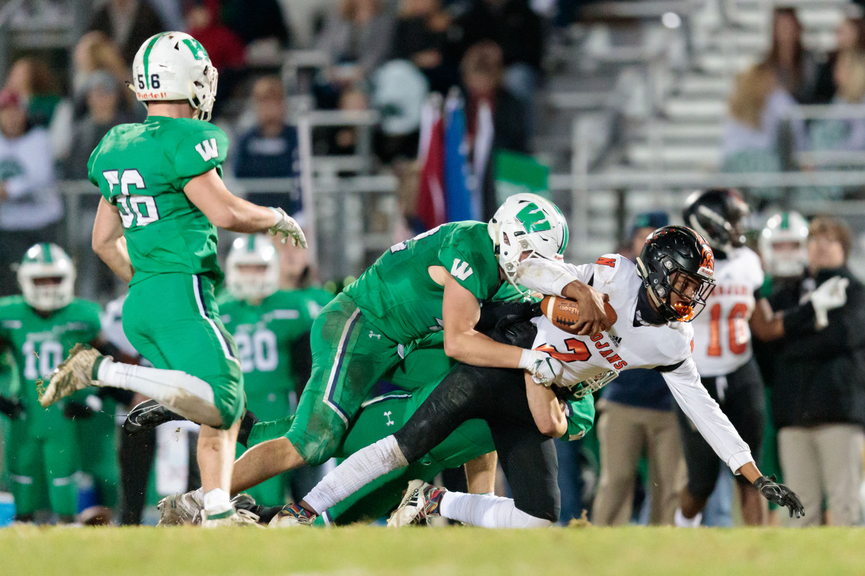 The Northwest Cabarrus Trojans fall to the Weddington Warriors in the third round of the 3AA State playoffs.